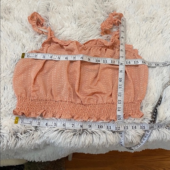 Lily Rose smocked cropped summer top Woman’s size XL - Picture 12 of 12